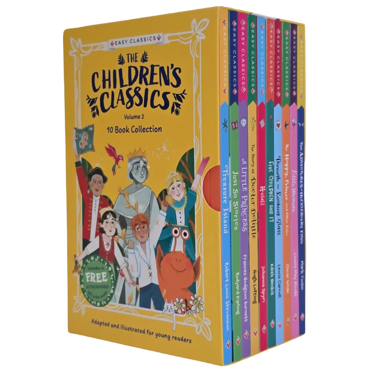 The Children's Easy Classics (Volume 2) 10 Books Collection Box Set (Includes Free Audiobooks!) - Ages 7-9 - Paperback 1