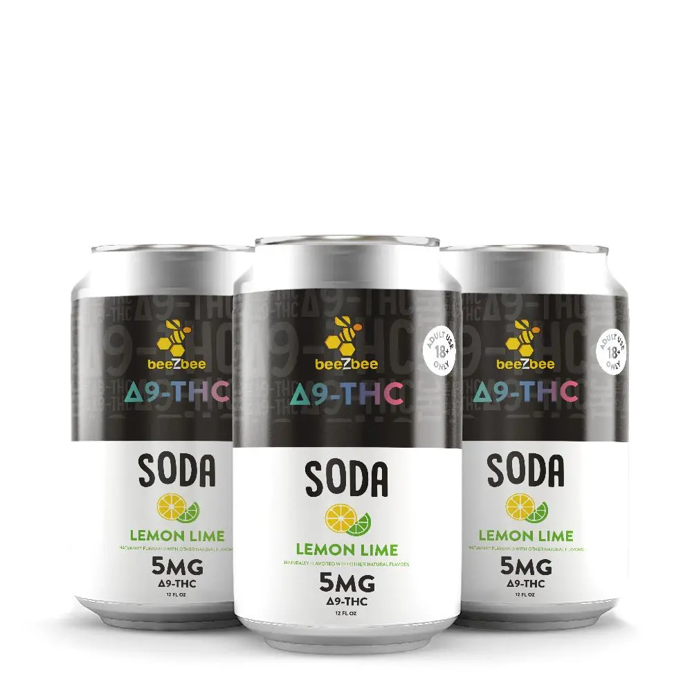 Delta-9 Thc Soda - Lemon Lime, 4 Pack 1