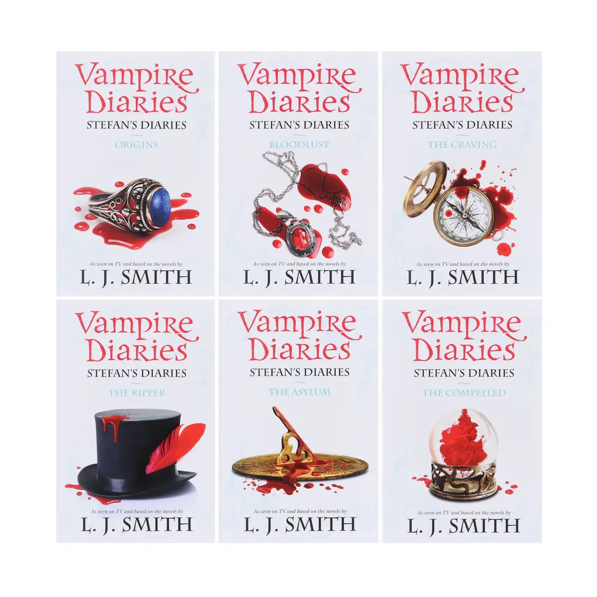 Damaged - Vampire Diaries Stefan's Diaries The Complete Collection Books 1-6 Set By L. J. Smith - Ages 14+ - Paperback - T 37 1