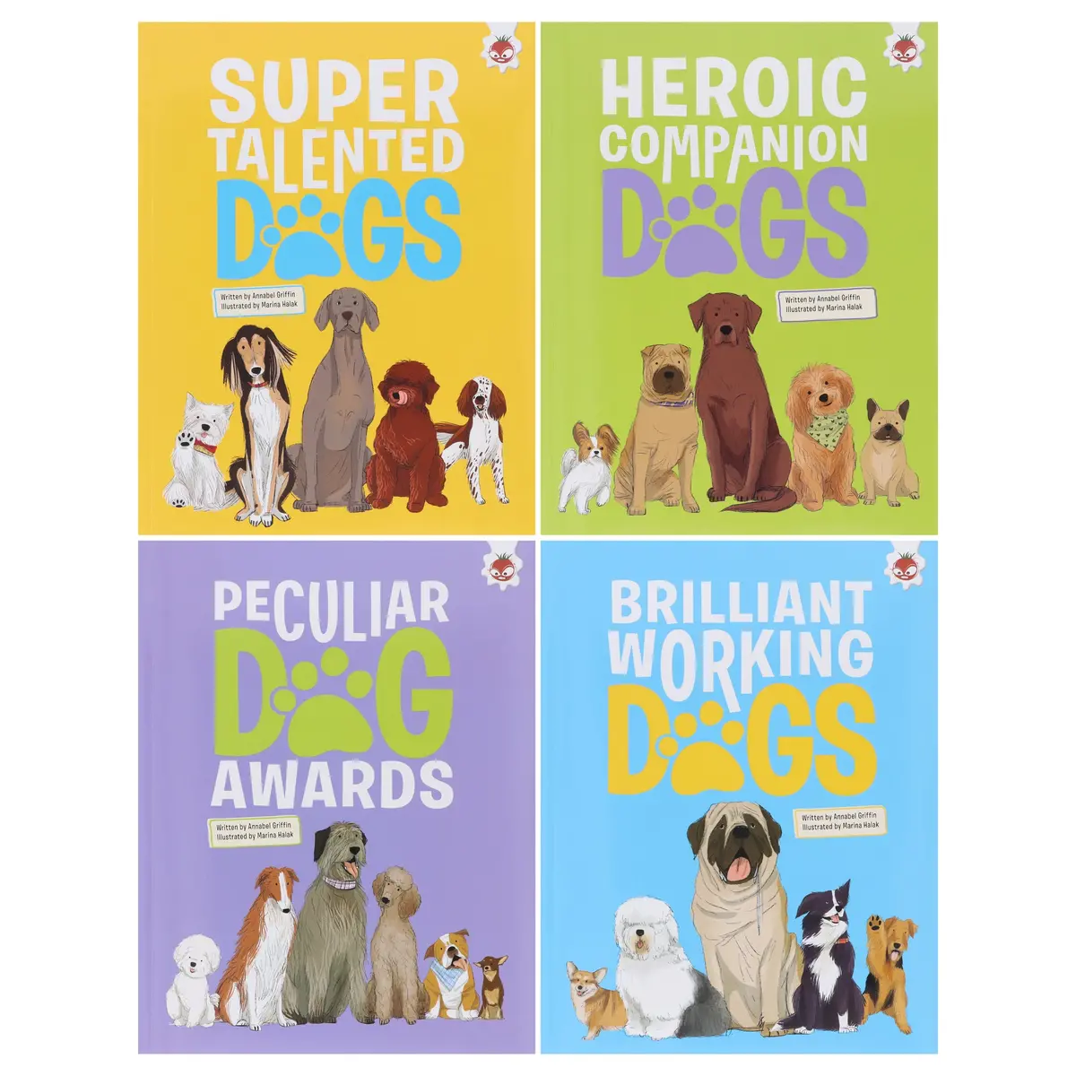 Dogs: Heroic Companion Dogs Series By Annabel Griffin Illustrated 4 Books Collection Set - Ages 6+ - Paperback 1
