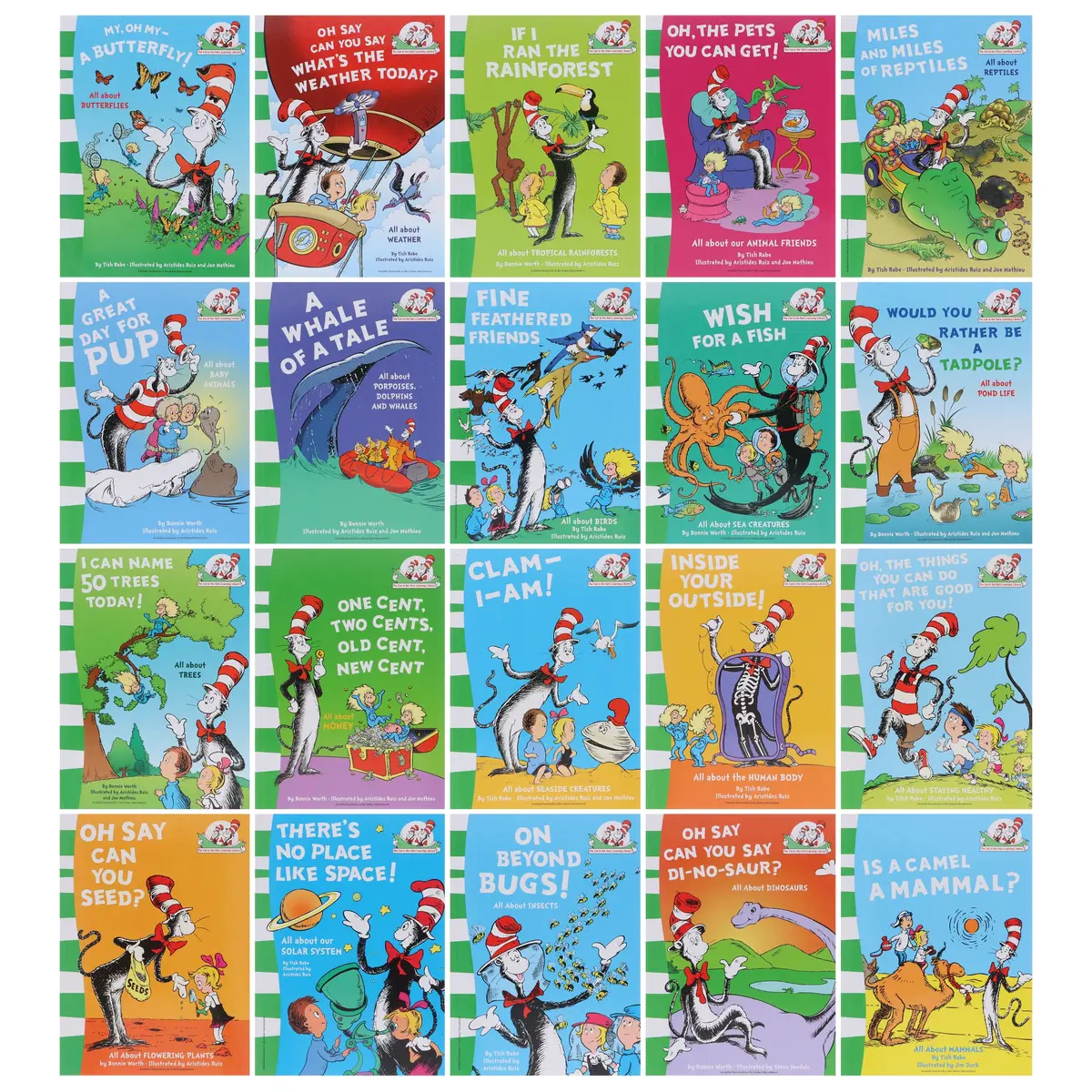 Damaged - The Cat In The Hat's Learning Library 20 Books By Dr Seuss - Ages 5-7 - Paperback - V 37 1