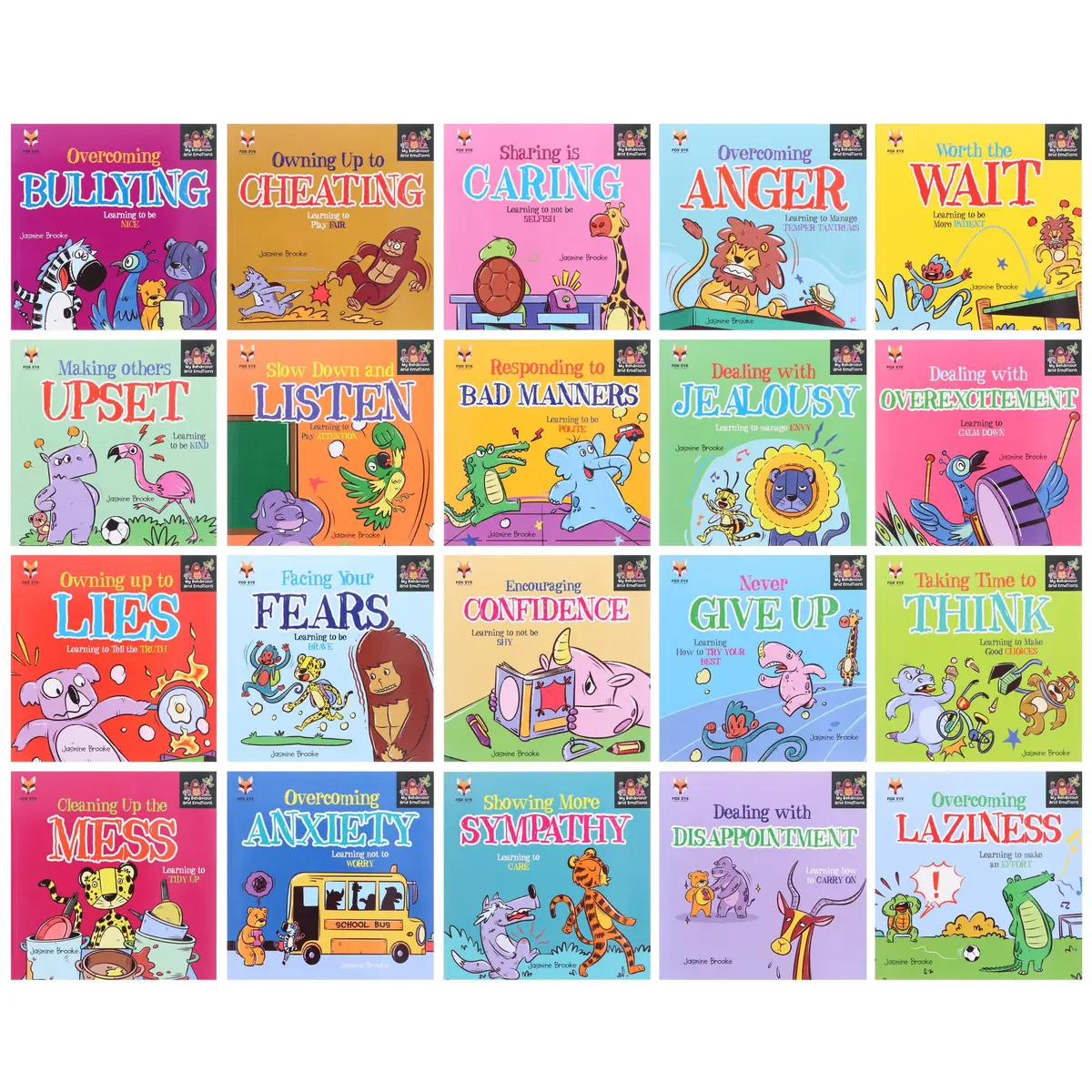 Damaged - My Behaviour And Emotions Library By Jasmine Brooke 20 Books Collection Set - Ages 3+ - Paperback - I 37 1