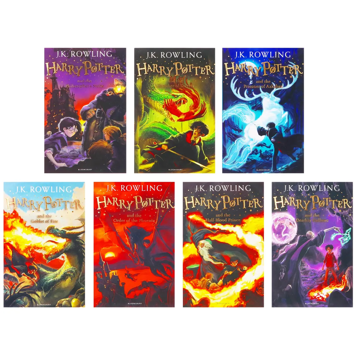 Damaged - Harry Potter The Complete Collection By J.K. Rowling 7 Books Set - Ages 9+ - Paperback - T 33 1