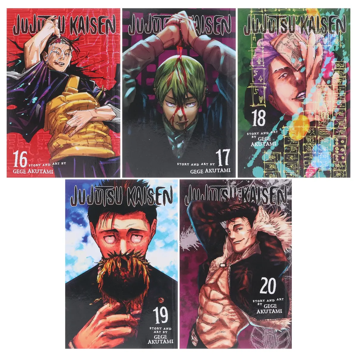 Jujutsu Kaisen Series (Book 16-20) By Gege Akutami 5 Books Collection Manga Set - Ages 16+ - Paperback 2
