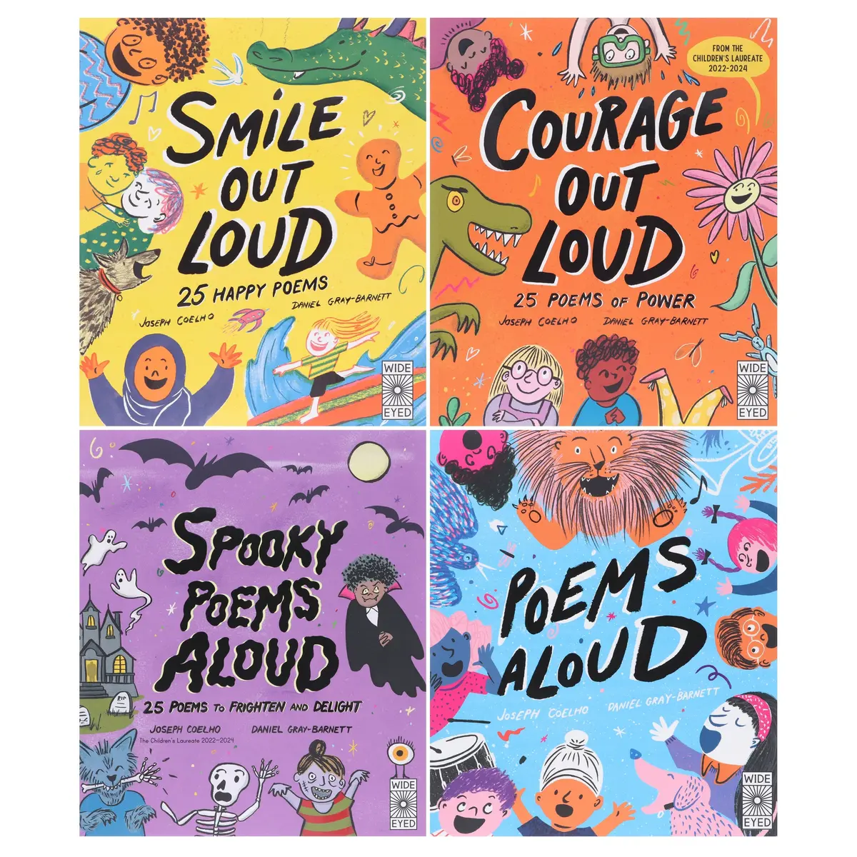 Poetry To Perform Series By Joseph Coelho: Illustrated 4 Picture Books Collection Set - Ages 5-10 - Paperback 1