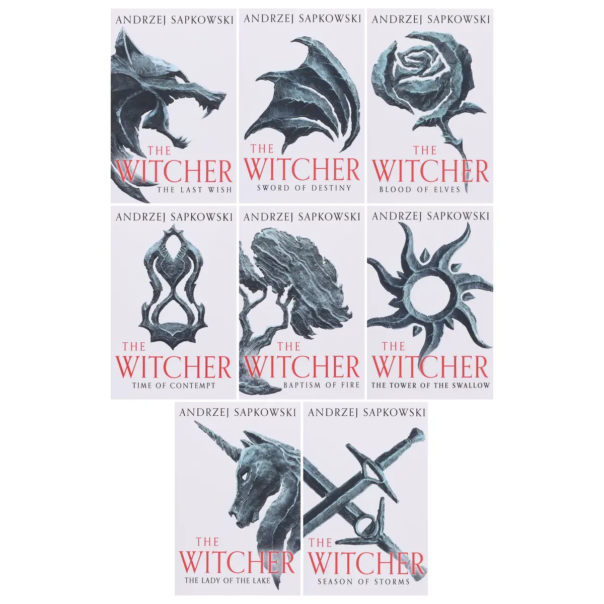 Damaged - The Complete Witcher Series By Andrzej Sapkowski 8 Books Set Collection - Fiction - Paperback  - I 37 1