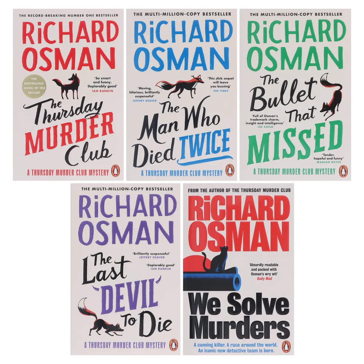 Damaged - Thursday Murder Club & We Solve Murders Series By Richard Osman 5 Books Collection Set - Fiction - Paperback - I 33 1