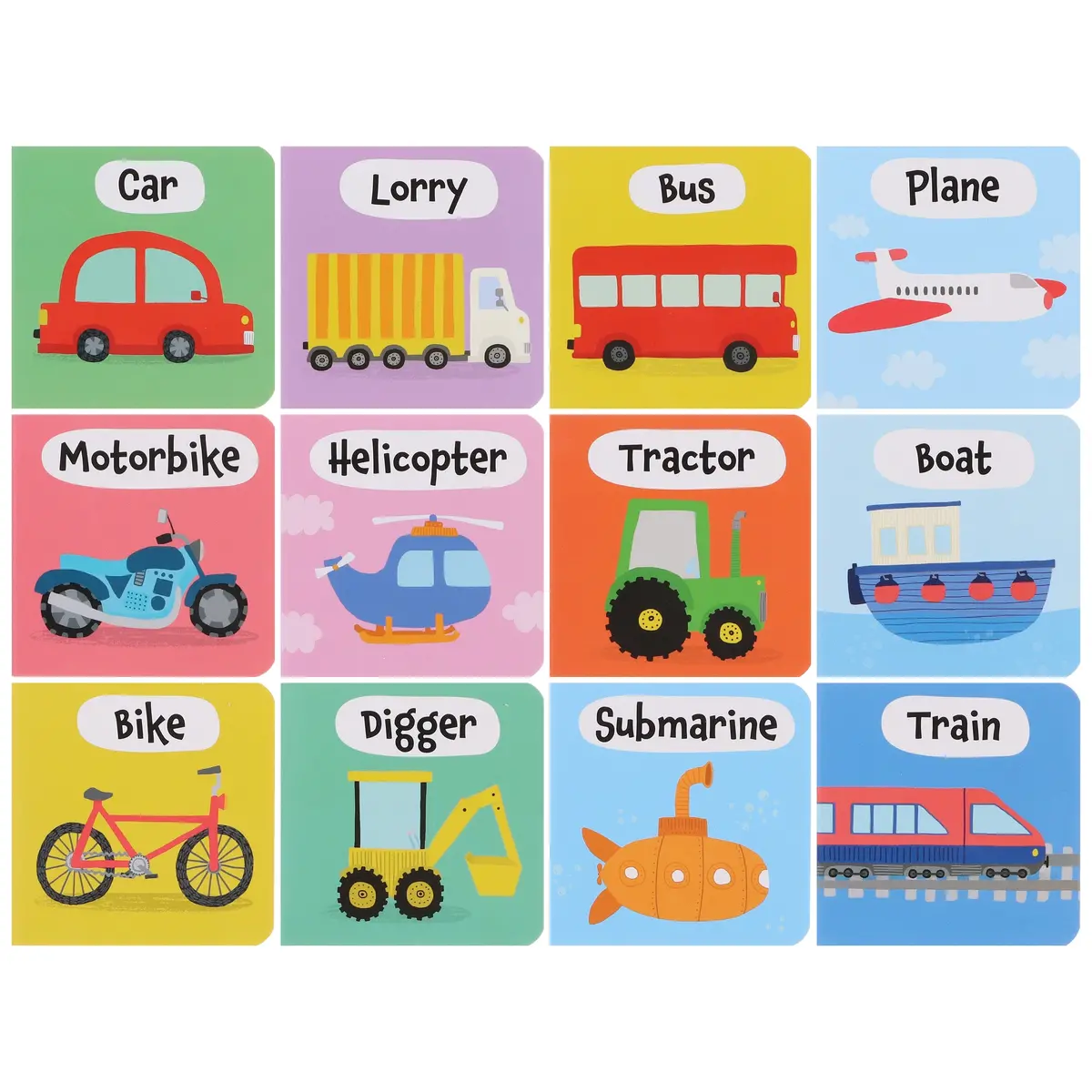 Damaged - A Case Of Cool Vehicles: 12 Title Board Book Carry Case - Ages 3+ - Board Book - V 32 1