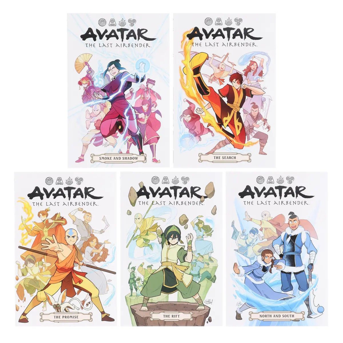 Damaged - Avatar: The Last Airbender Omnibus Collection Set By Gene Luen Yang & Others: 5 Books Collection - Ages 8+ - Paperback - I 37 1