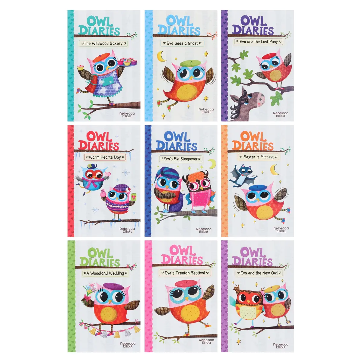 Damaged - Owl Diaries Series By Rebecca Elliott: Illustrated 18 Books Collection - Ages 5+ - Paperback - V 33 1