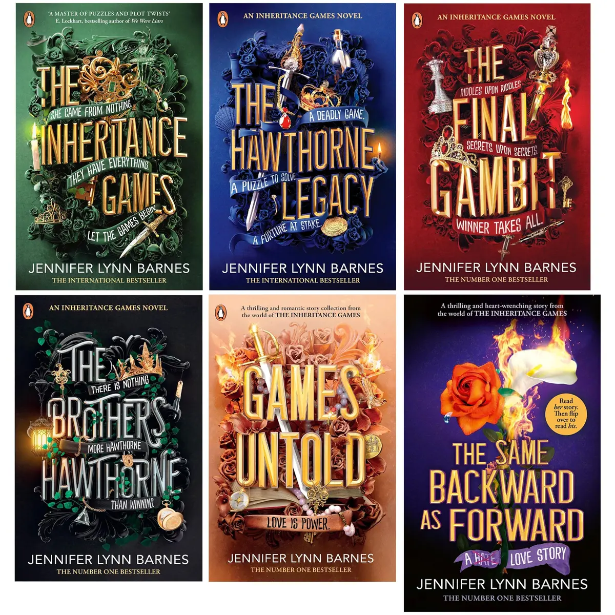 The Inheritance Games Series By Jennifer Lynn Barnes 6 Books Collection Set - Ages 12-17 - Paperback/Hardback 1