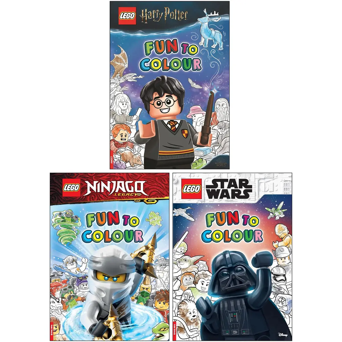 Lego Fun To Colour Series 3 Books Collection Set - Ages 5-7 - Paperback 1