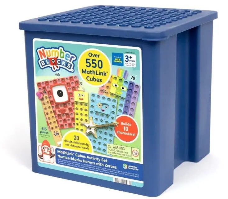 Numberblocks Mathlink Cubes Activity Set Heroes With Zeroes - Ages 3+ - Educational Toy 1