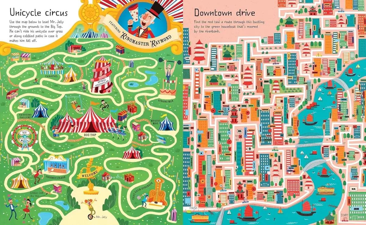 Usborne Mazes Series By Sam Smith 4 Books Collection Set - Ages 5+ - Paperback 2