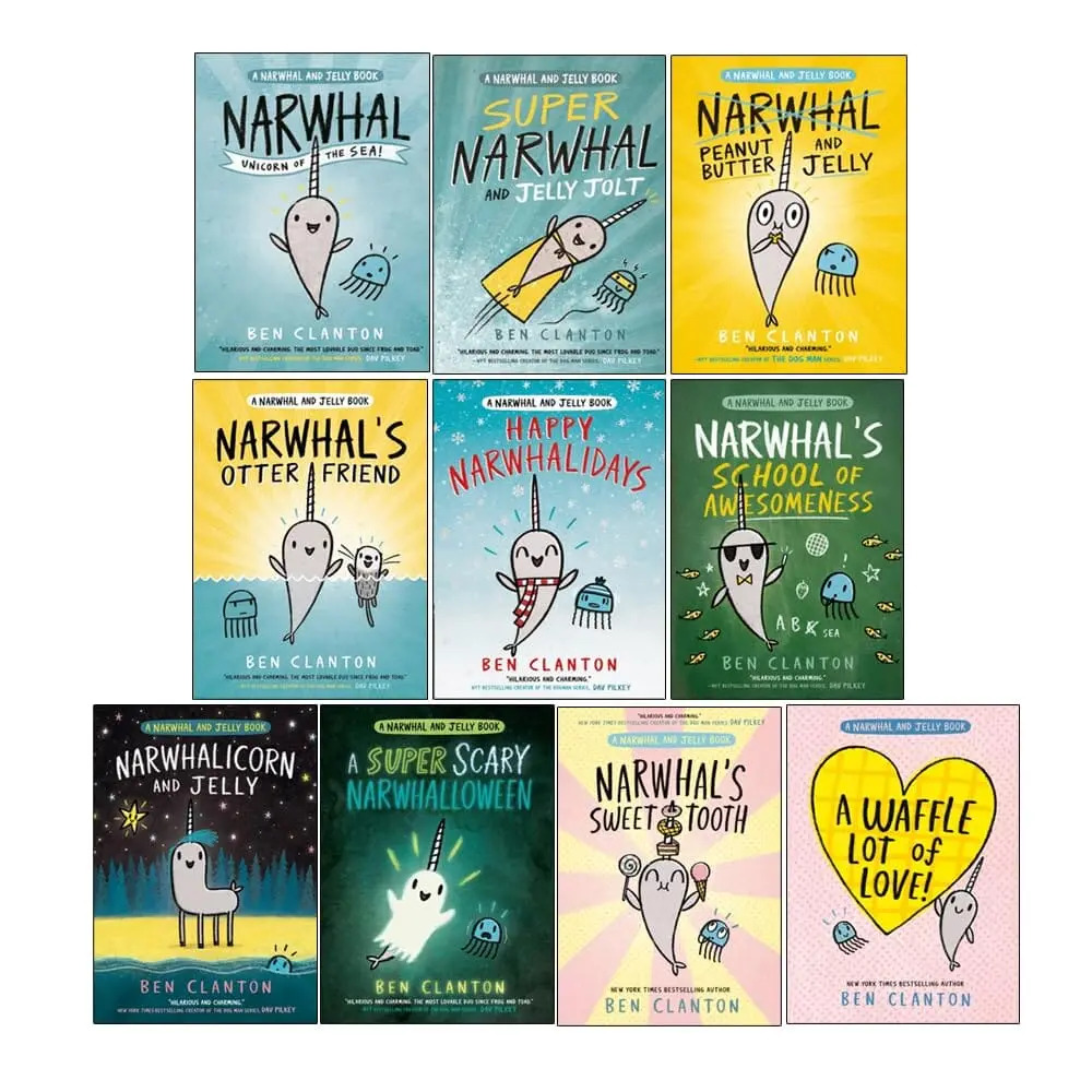 Narwhal And Jelly Series By Ben Clanton 10 Books Collection Set - Ages 4-8 - Paperback 1