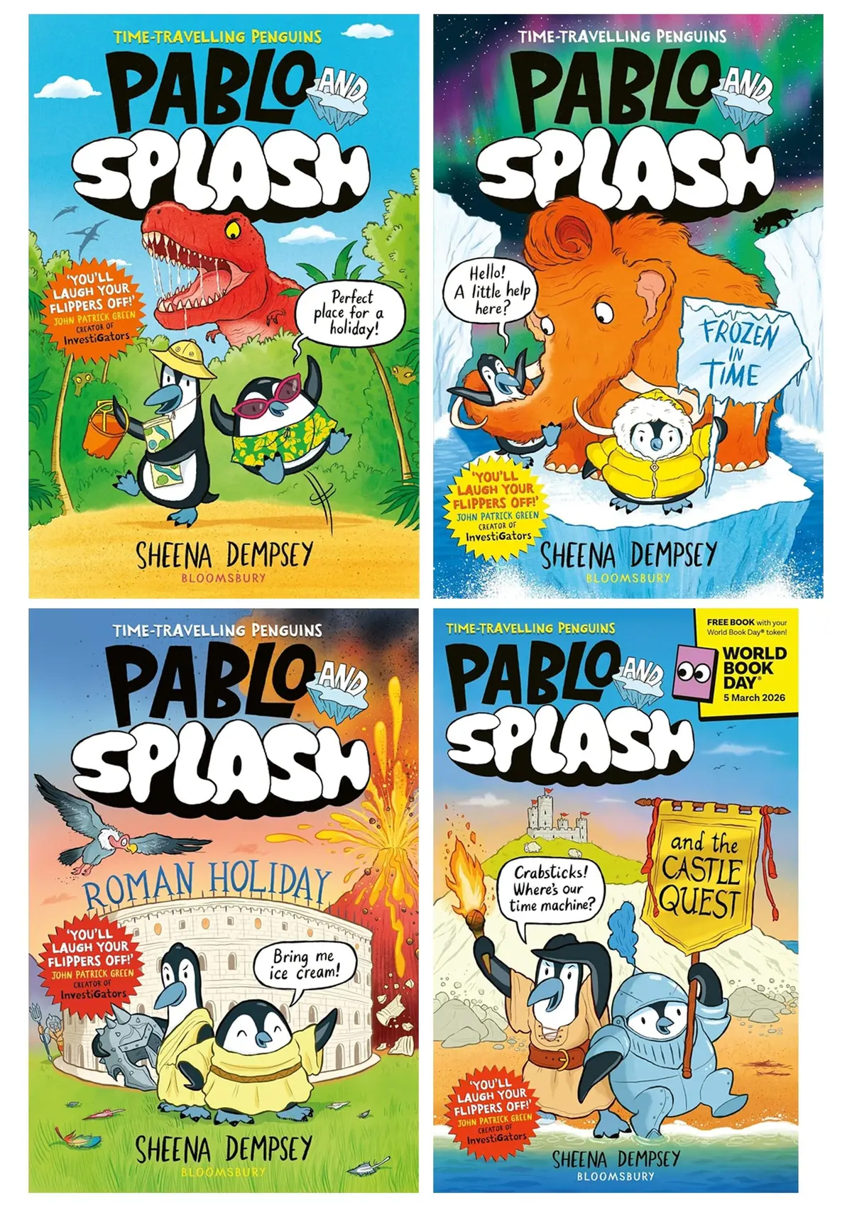 Pablo And Splash Graphic Novel Series & The Castle Quest: World Book Day 2026 By Sheena Dempsey Illustrated 4 Books Collection Set - Ages - 6-9 - Paperback 1