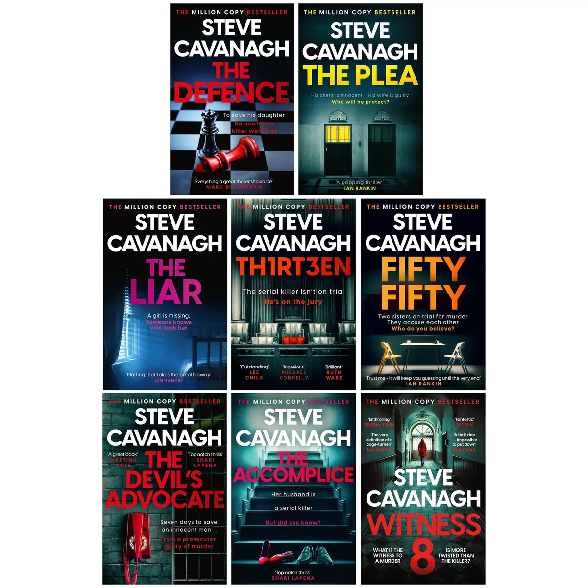 Eddie Flynn Series By Steve Cavanagh 8 Books Collection Set - Fiction - Paperback 1