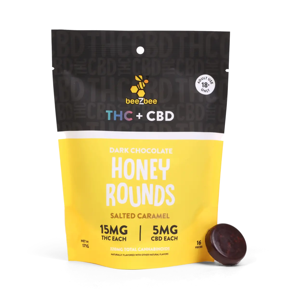 Thc+Cbd Dark Chocolate Honey Rounds 1