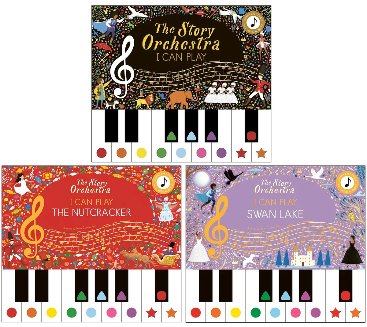 The Story Orchestra Series (I Can Play, The Nutcracker & Swan Lake) Learn 8 Easy Pieces From The Series! 3 Books Collection Set - Ages 4-7 - Hardback 1
