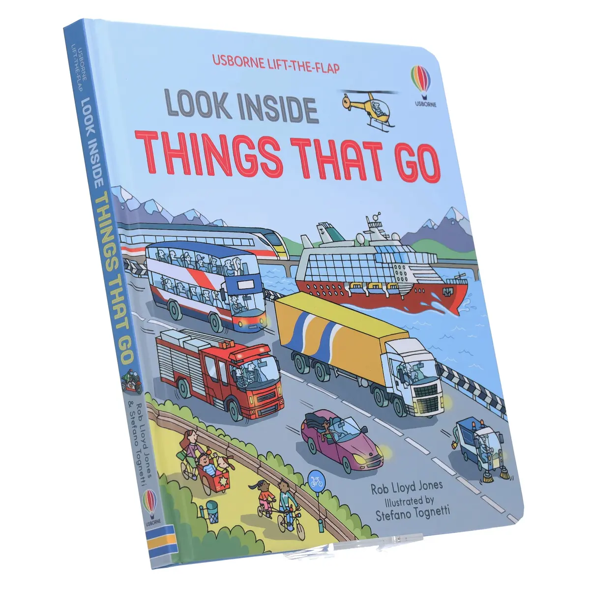 Usborne Lift-The-Flap Look Inside Things That Go By Rob Lloyd Jones - Ages 5+ - Board Book 1