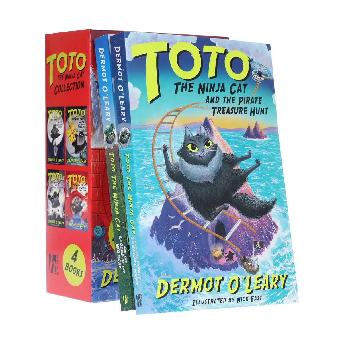 Toto The Ninja Cat Series By Dermot O’Leary Illustrated 6 Books Collection Set - Ages 7+ - Paperback 1