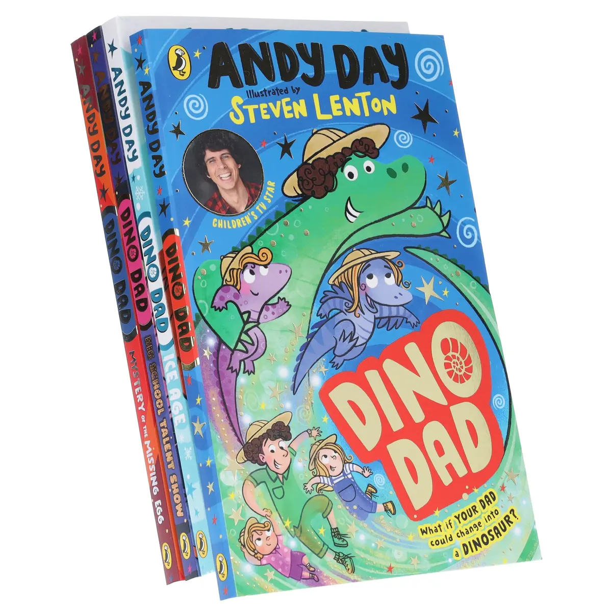 Dino Dad Series By Andy Day Illustrated 4 Books Collection Set - Ages 4-8 - Paperback 1