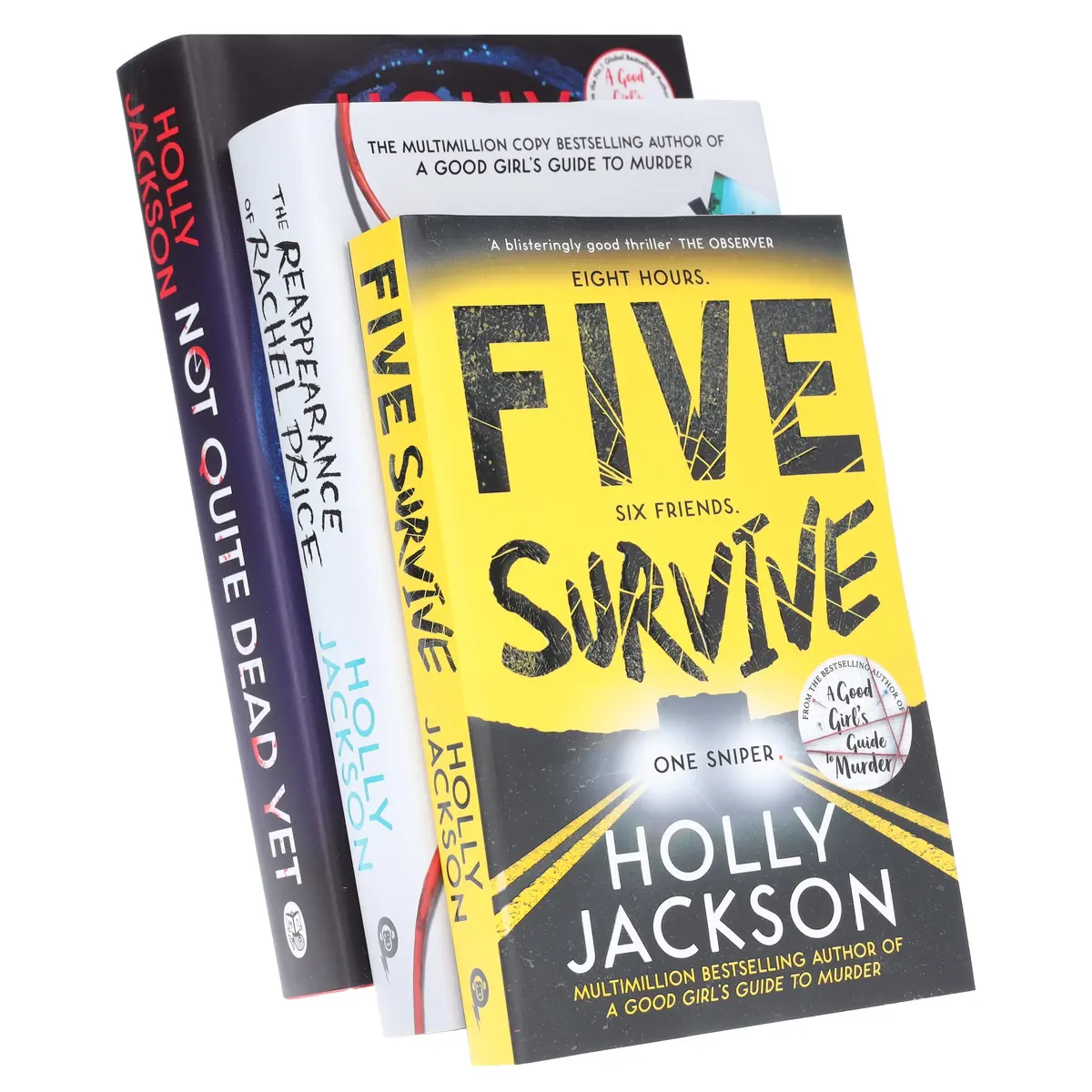 Holly Jackson's (Five Survive, The Reappearance Of Rachel Price & Not Quite Dead Yet) 3 Books Collection Set - Fiction - Paperback/Hardback 1
