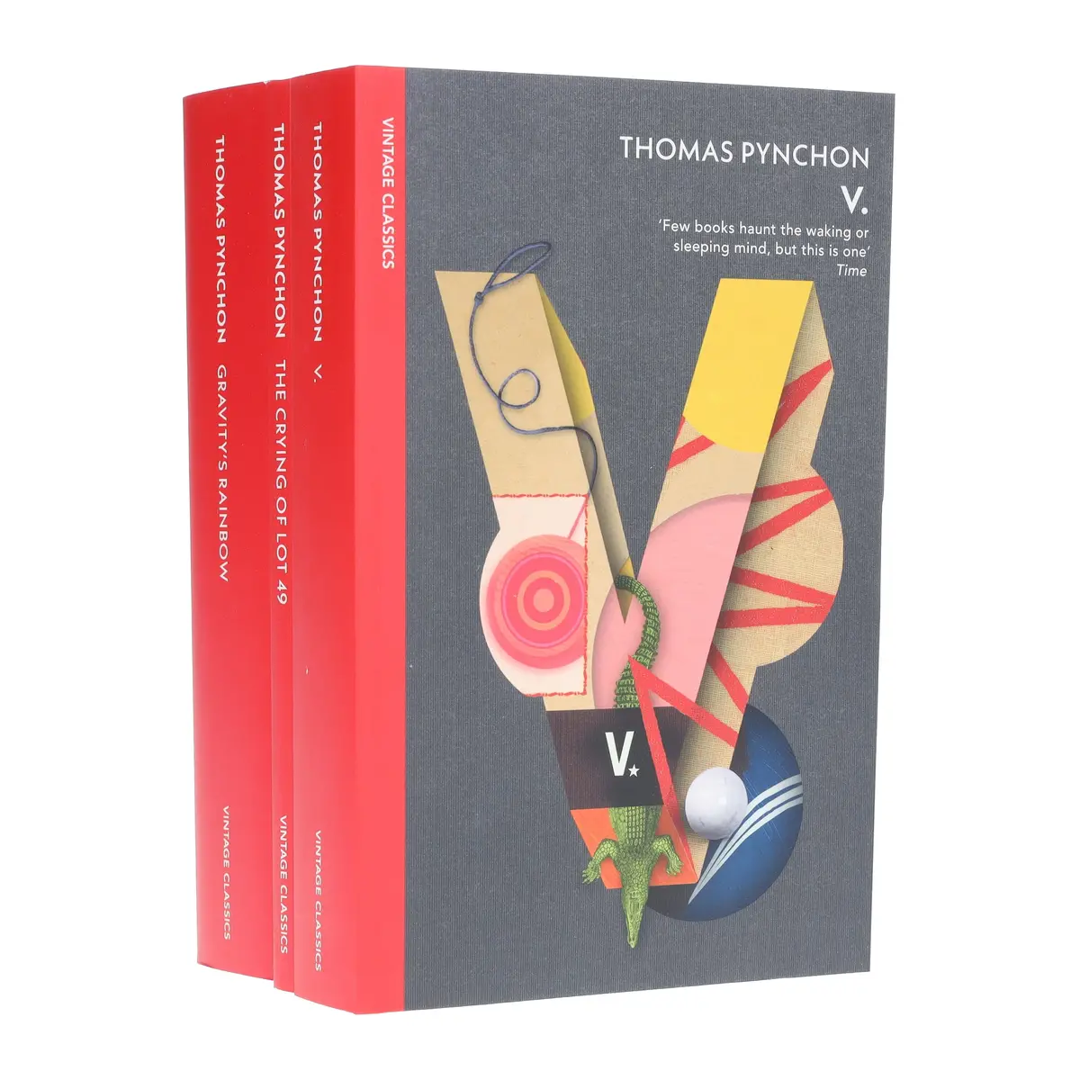 Thomas Pynchon Novels (V, The Crying Of Lot 49 & Gravity's Rainbow) 3 Books Collection Set - Fiction - Paperback 1