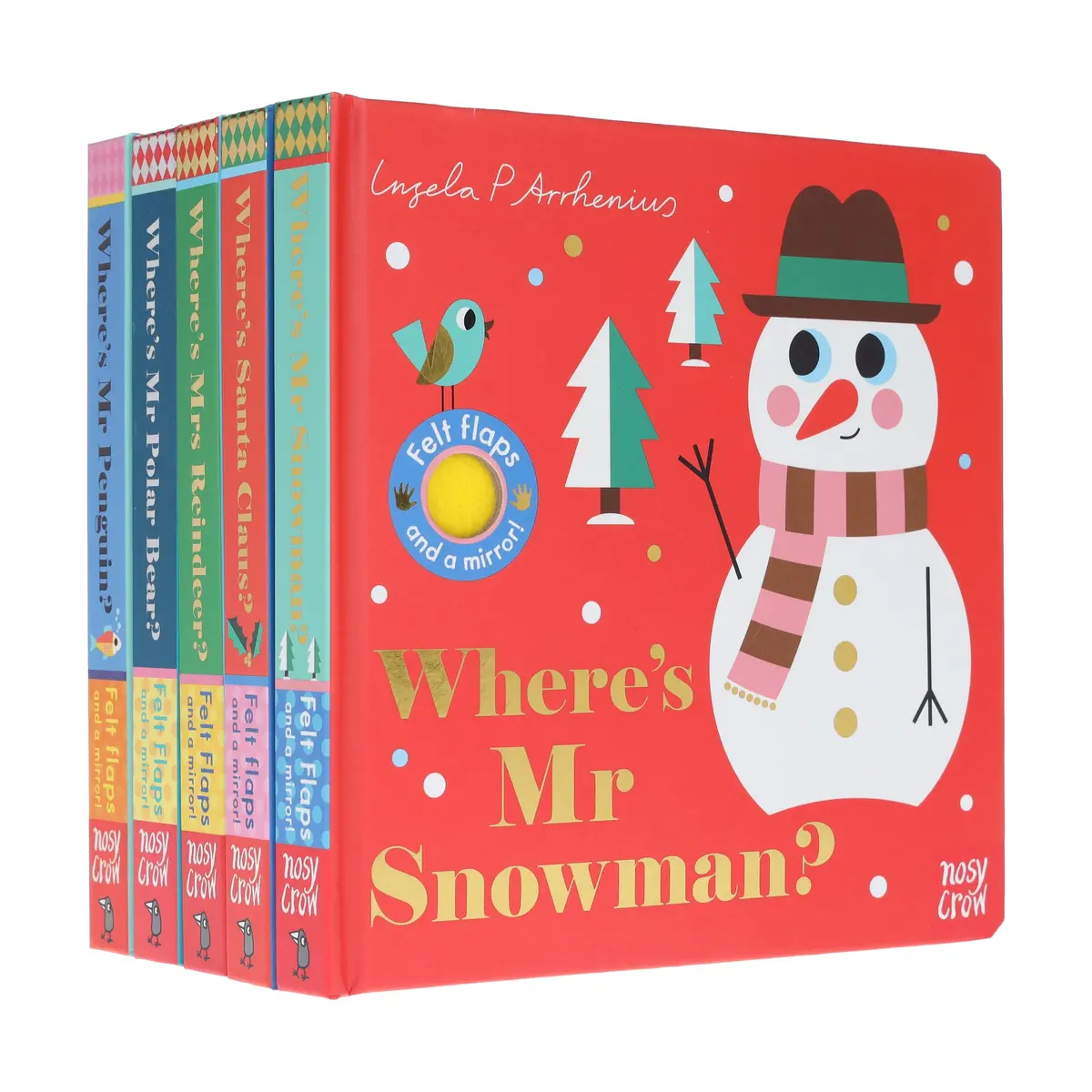 Felt Flaps And A Mirror! Series By Ingela P Arrhenius 5 Books Collection Set - Ages 1-3 - Board Book 1