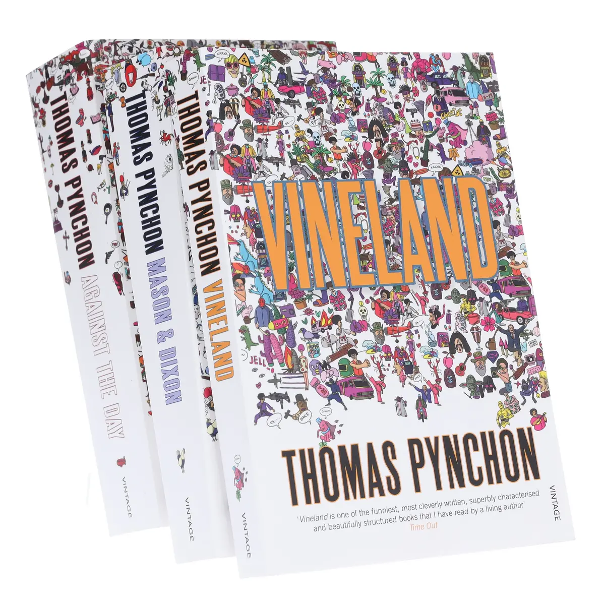 One Battle After Another - Thomas Pynchon Collection (Mason & Dixon, Vineland & Against The Day) 3 Books Set - Fiction - Paperback 1