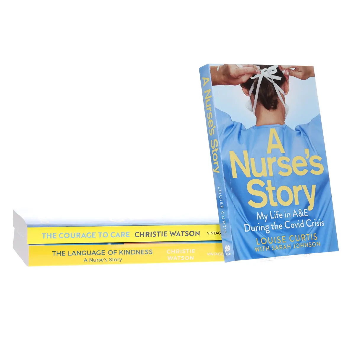 The Language Of Kindness, The Courage To Care & A Nurse's Story By Christie Watson, Sarah Johnson & Louise Curtis 3 Books Collection Set - Non Fiction - Paperback 1