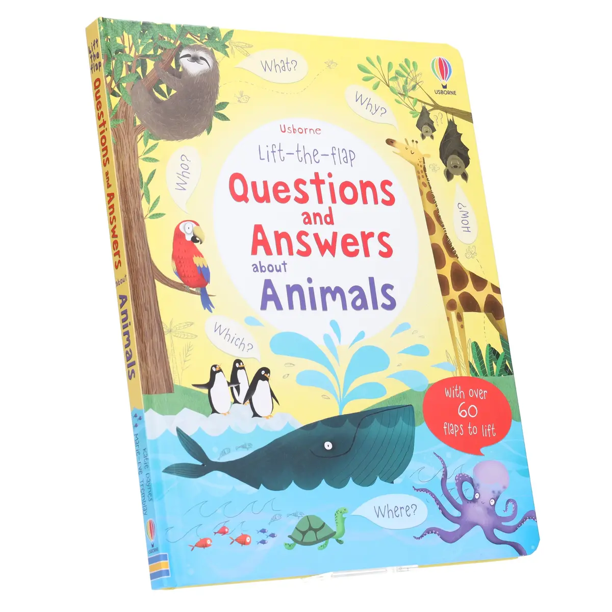 Usborne Lift-The-Flap Questions & Answers About Animals By Katie Daynes & Marie-Eve Tremblay - Ages 5+ - Board Book 1