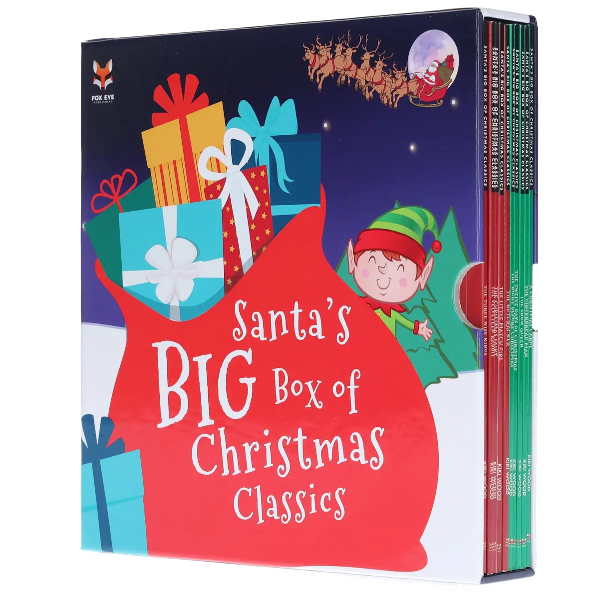 Santa's Big Box Of Christmas Classics: 10 Books Children's Collection Set By Kiki Wood - Ages 5-9 - Paperback 1
