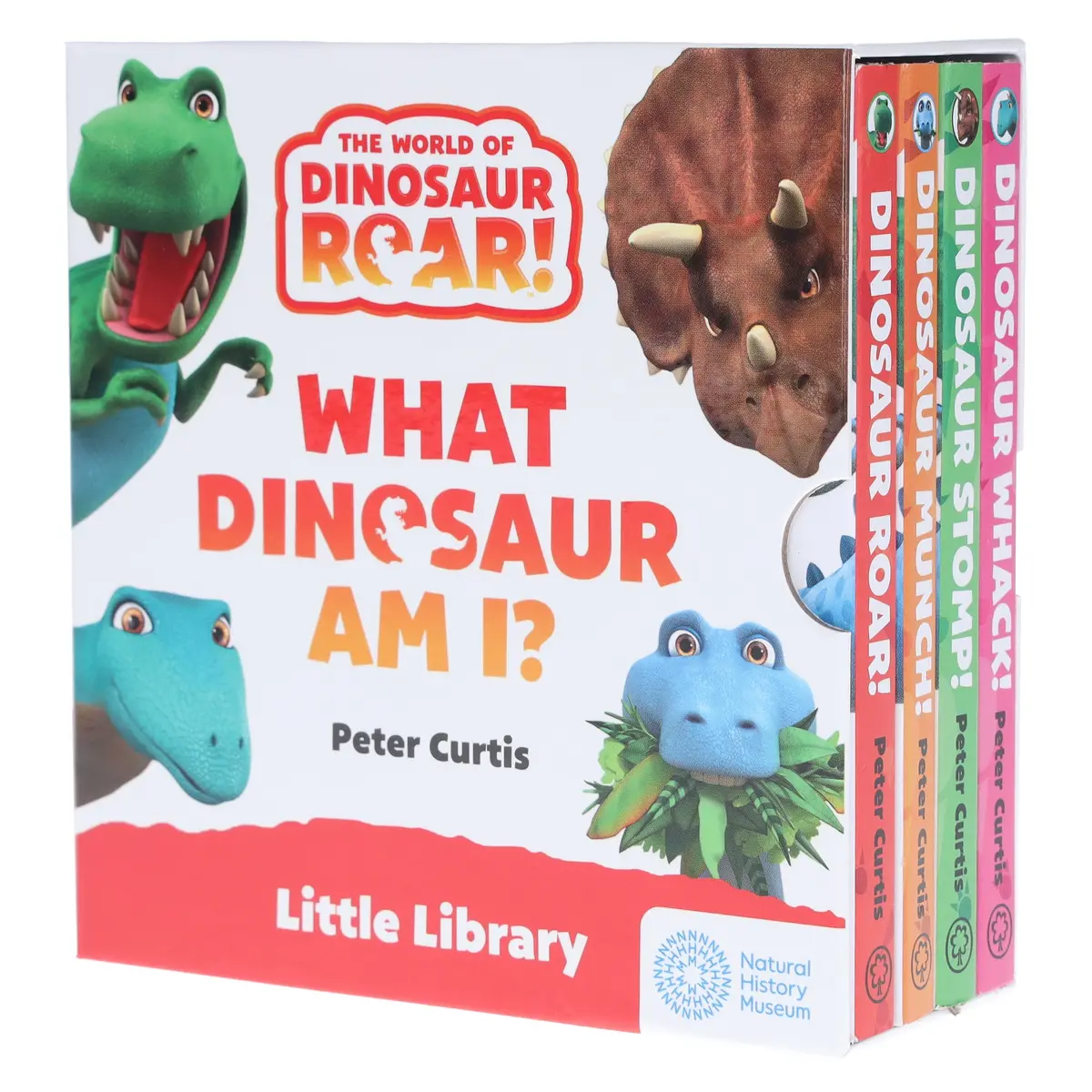 The World Of Dinosaur Roar!: What Dinosaur Am I? By Peter Curtis 4 Books Collection Box Set - Ages 3+ - Board Book 1