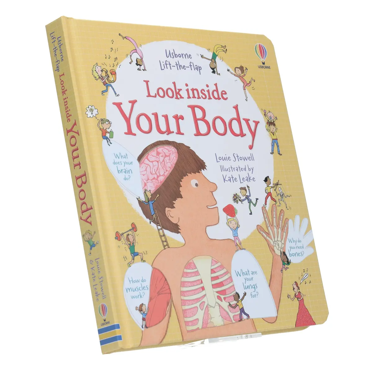 Usborne Lift-The-Flap: Look Inside Your Body By Louie Stowell - Ages 5-9 - Board Books 1