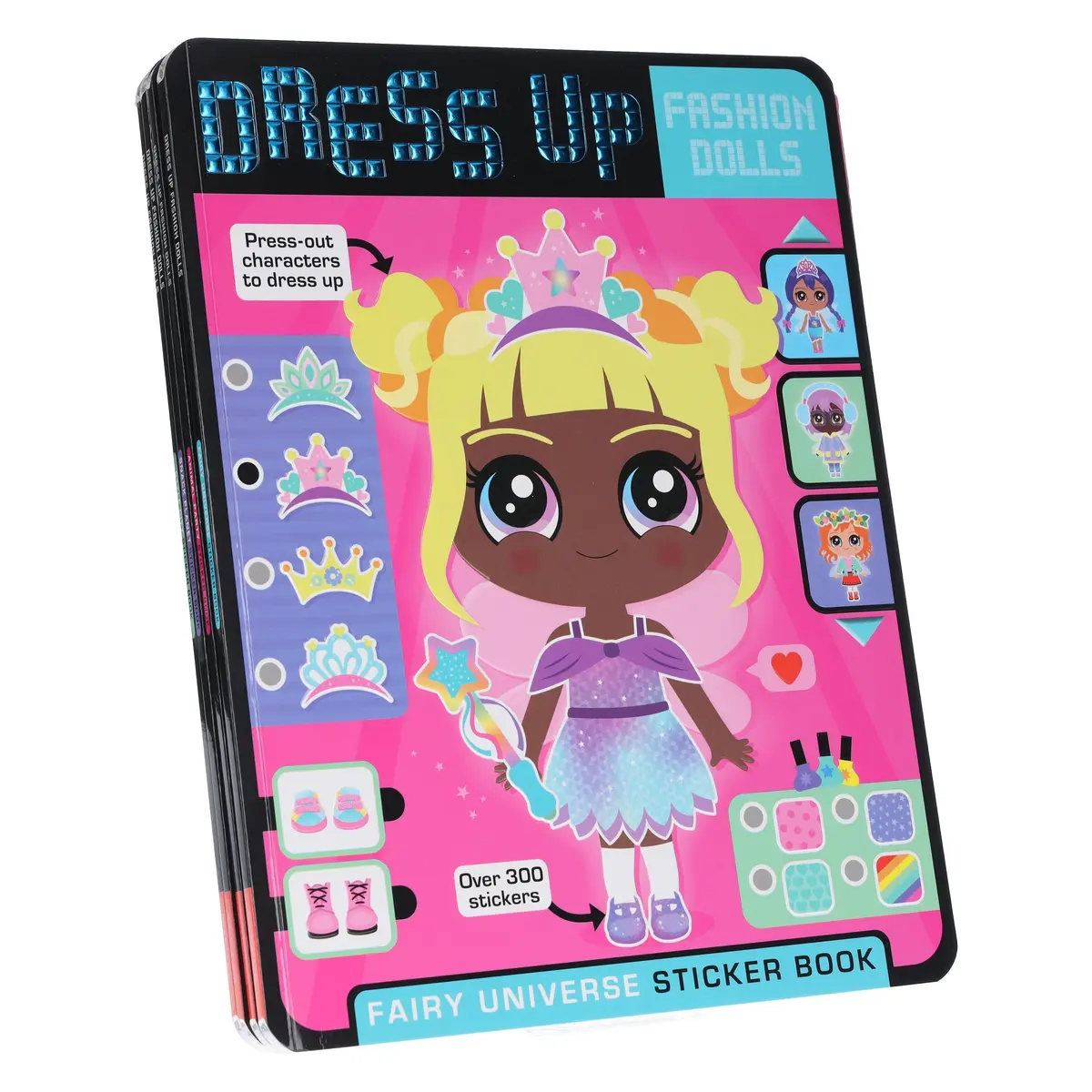 Dress Up Fashion Dolls Collection By Sophie Collingwood Illustrated 4 Sticker Activity Books Set - Ages 5+ - Paperback 1