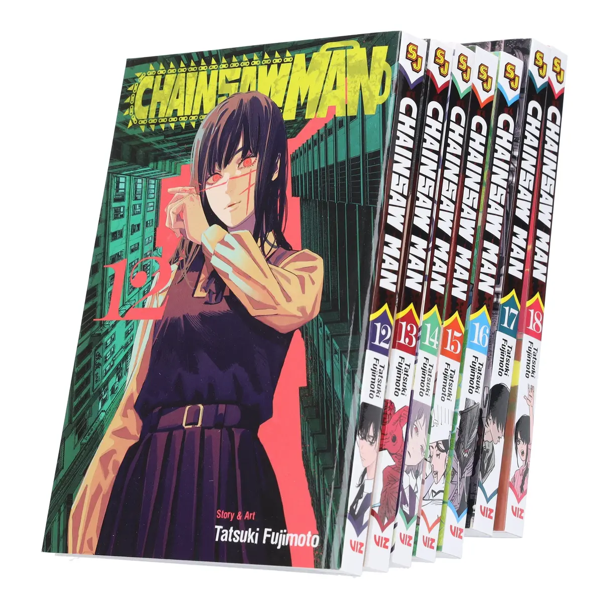 Chainsaw Man Volume 12-18 By Tatsuki Fujimoto: 7 Books Collection Set - Manga - Paperback 1