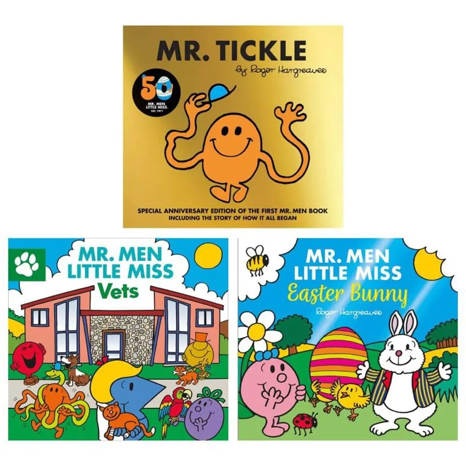 Mr. Men And Little Miss Collection By Roger & Adam Hargreaves 3 Books Set - Ages 3+ - Paperback 1