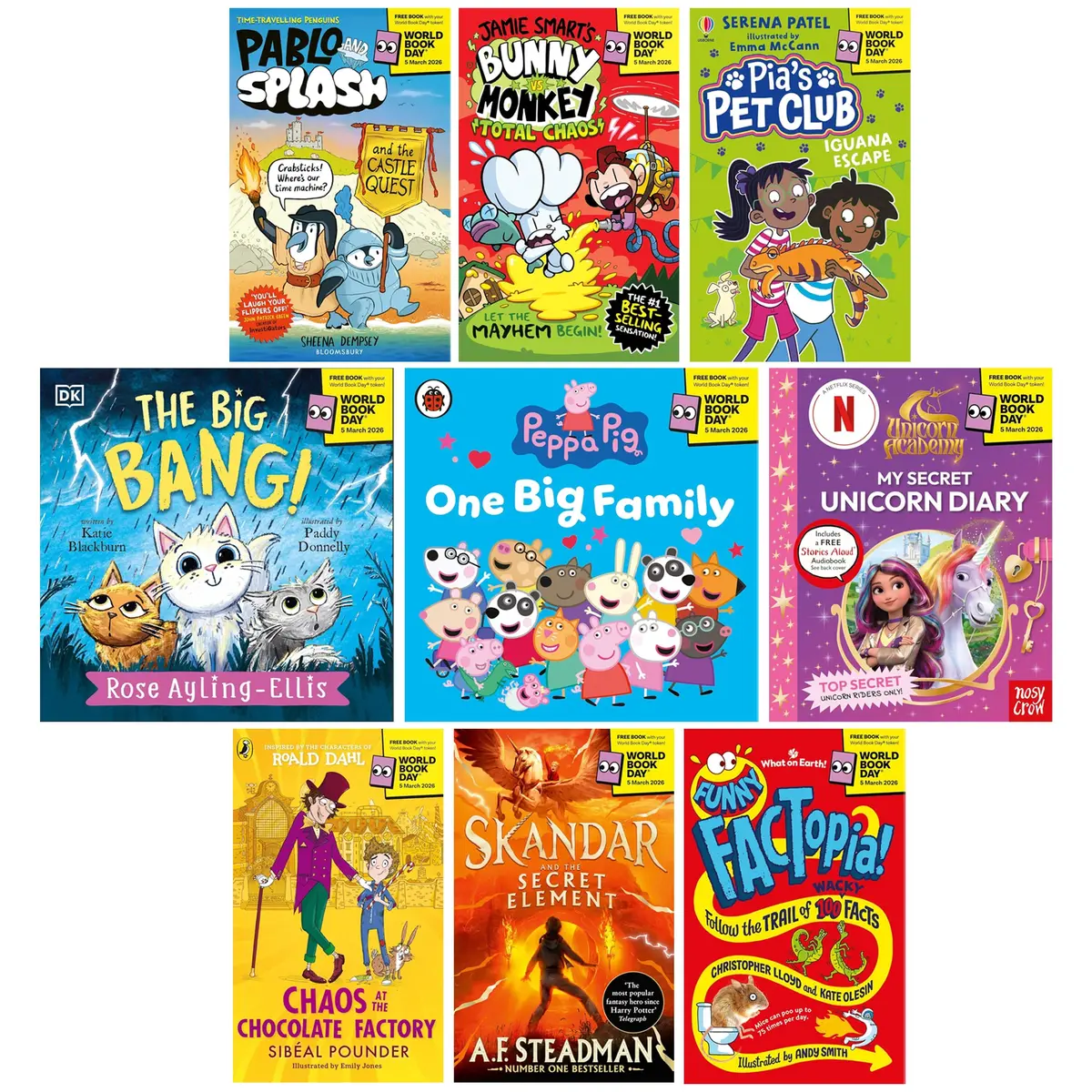 World Book Day 2026 Collection 9 Books Set - Ages 5+ - Paperback 1