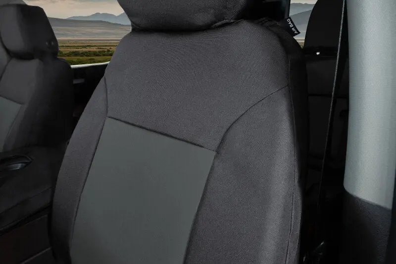 Covercraft Precisionfit Black/Charcoal Seat Covers For 2011–2018 Dodge Ram Second Row 1