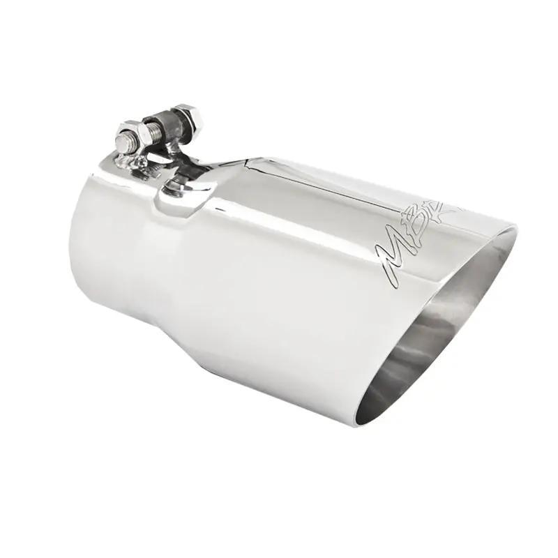Mbrp Universal Dual-Wall Exhaust Tip – 4" Od, 3" Inlet, Angled Cut, 8" Length (T304 Stainless) 1