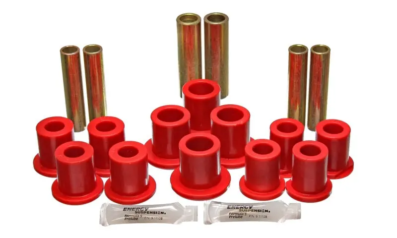 Energy Suspension Fd Rr Spring Bush Set Complete - Red 1