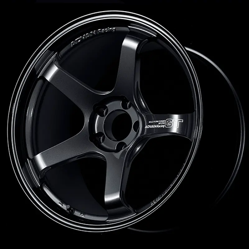 Advan Gt Beyond Racing Wheel – 17X7.5", 5X112 Bolt Pattern, +39Mm Offset, Titanium Black Finish 1