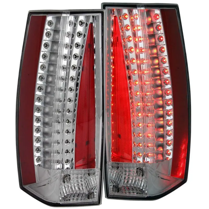 Anzo Led Taillight Assembly With Chrome Accents For 2007–2011 Cadillac Escalade 1