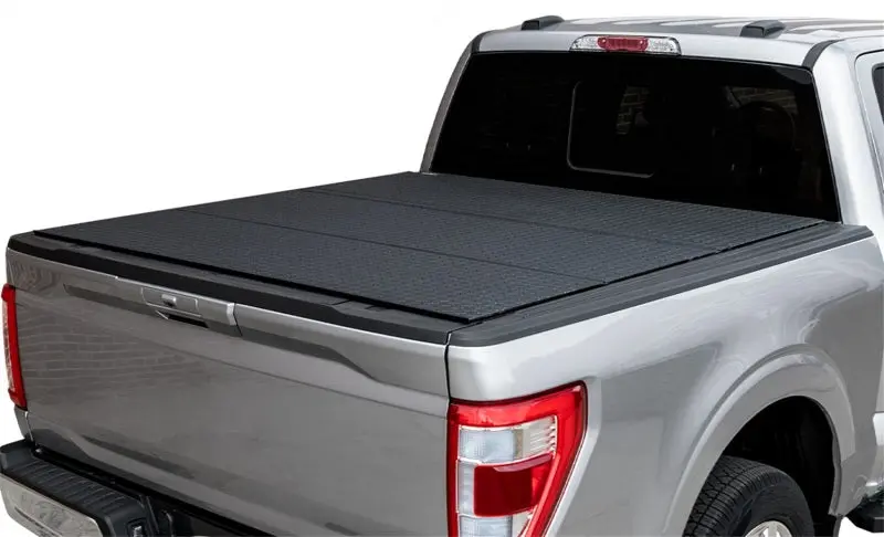 Access Lomax Pro Series Tri-Fold Truck Bed Cover For 2004–2018 Ford F-150 (5'6" Short Bed) – Black Diamond Mist 1