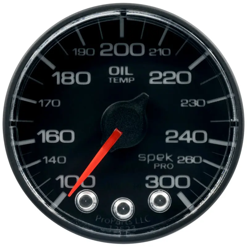Autometer Spek-Pro 52.4Mm 100-300 F Deg Digital Stepper Motor Oil Temp Gauge 1