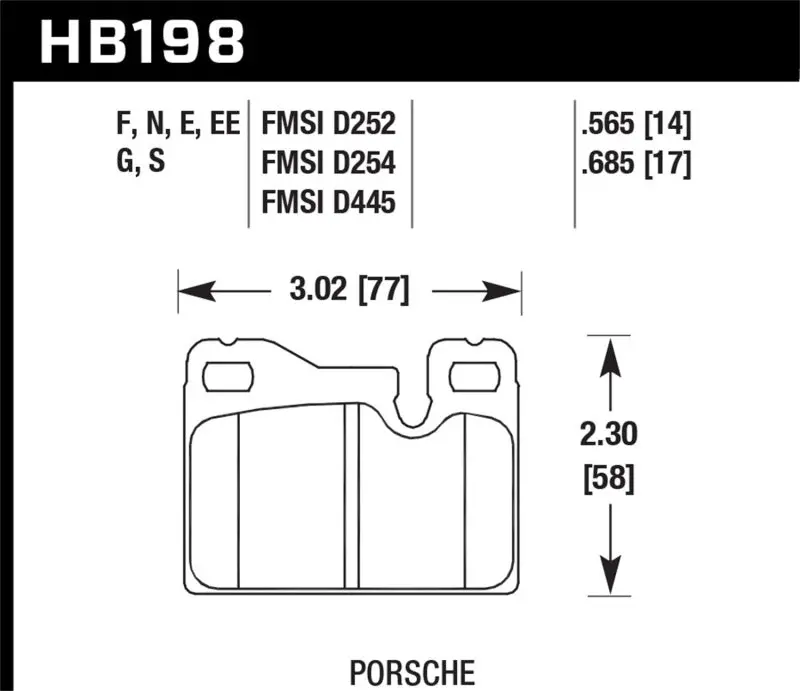 Hawk Dtc-60 Rear Race Brake Pads – High-Temp Friction Compound For Porsche 924, 928 & 944 Models 1