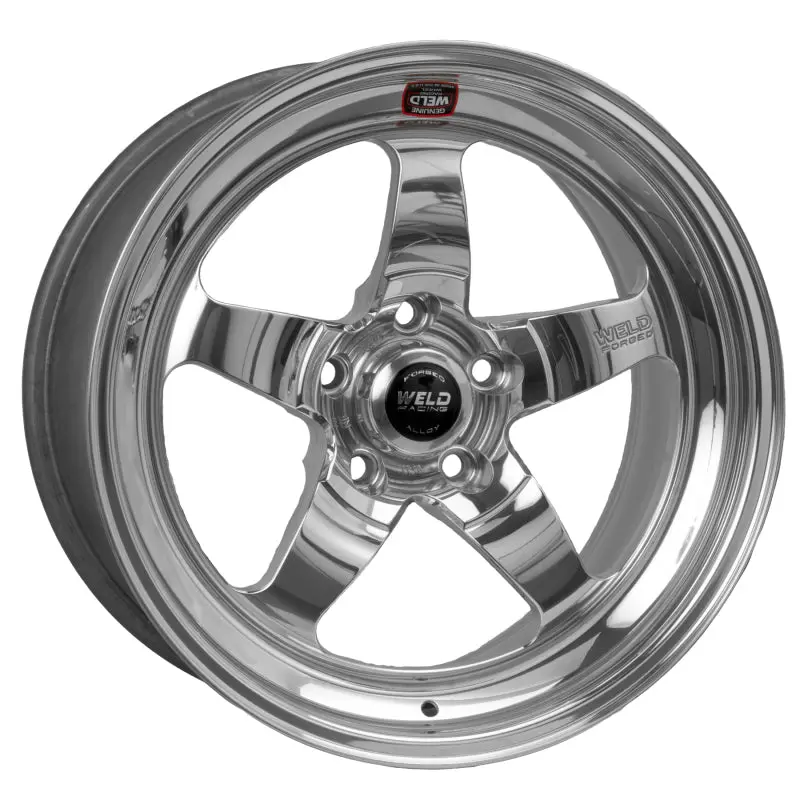 Weld S71 Polished Aluminum Wheel – 18×12 In, 5×4.75 In Bolt Pattern, 1.6 In Backspace (High Pad, Non-Beadlock) 1