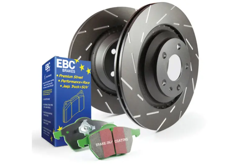 Ebc S2 Brake Kit – Greenstuff Performance Pads With Usr Drilled & Slotted Rotors 1