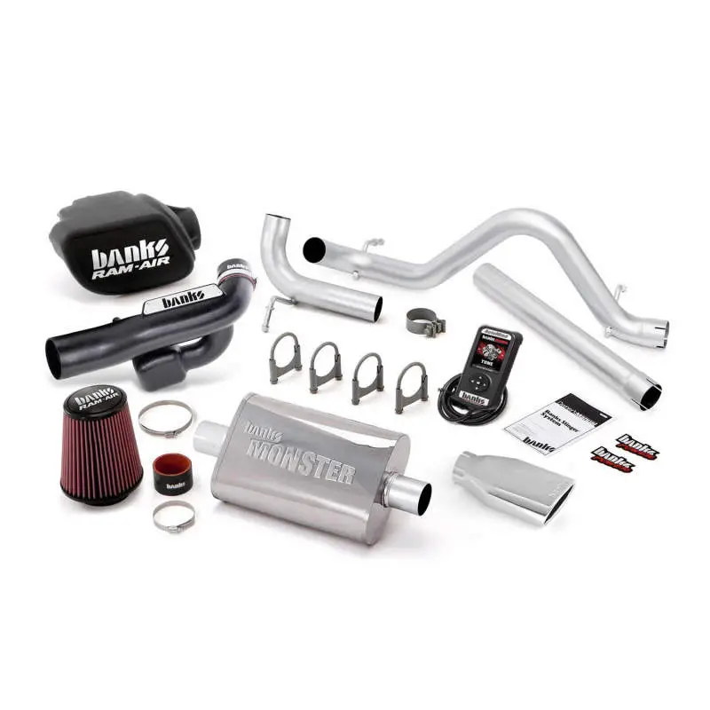 Banks Power Stinger Exhaust System With Automind Tuner For 2012–2014 Jeep Wrangler Jk 3.6L 1